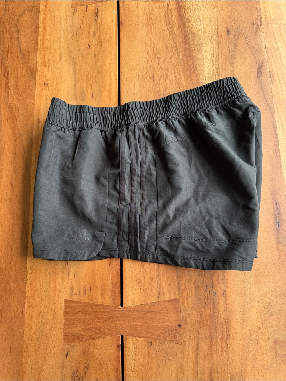 adidas Black Women's Athletic Shorts with Subtle Stripe Detail